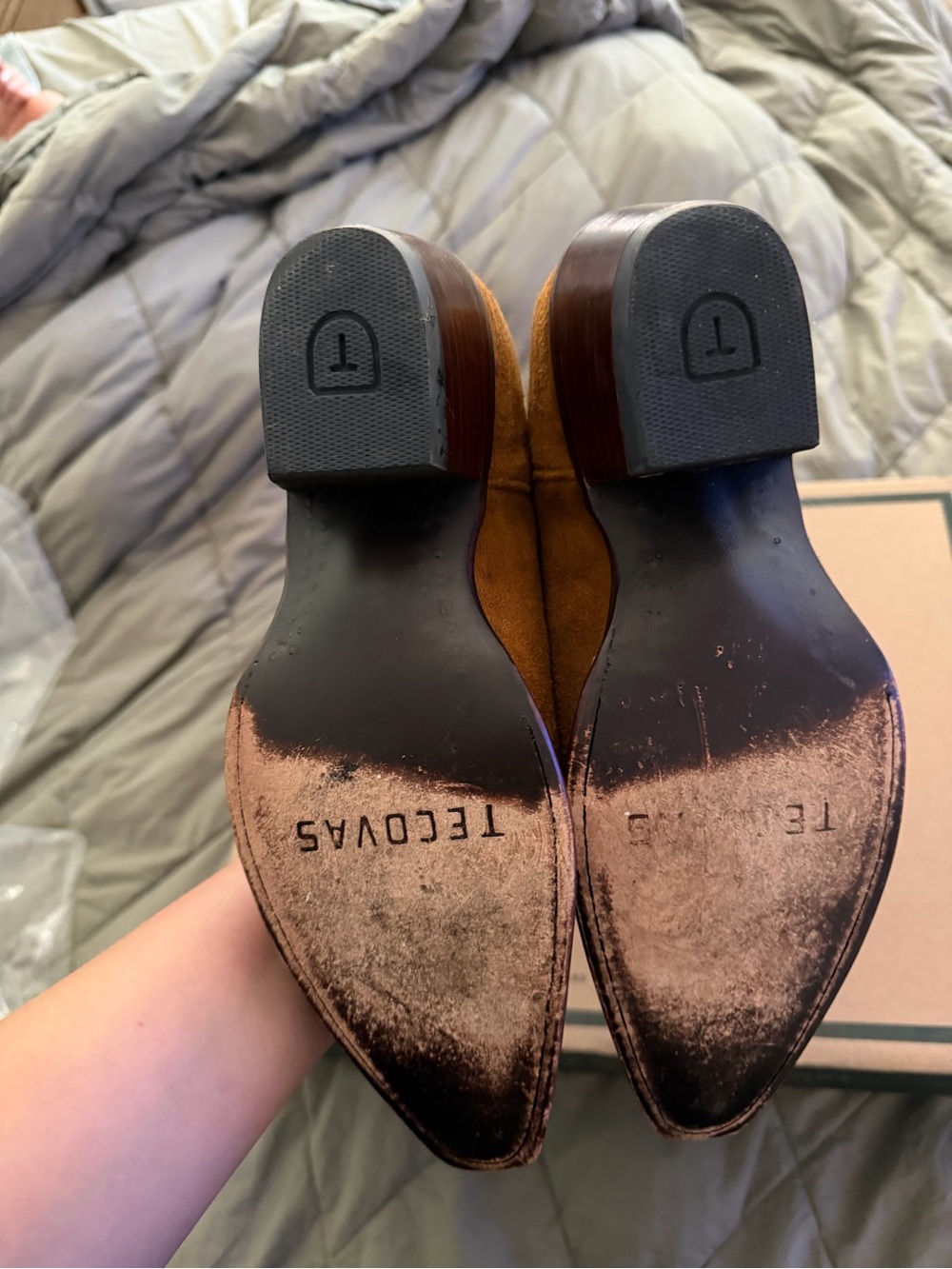 Tecovas The Annie Sienna Suede Cowgirl Boots - Picture 14 of 15